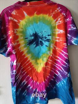 Rare Vintage 1987 Grateful Dead Space Your Face Tie Dye T-Shirt Skull Size L