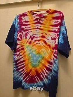 Rare Vintage 1988 Grateful Dead Spring Tour Peter Max Tie-Die T-Shirt Size XL