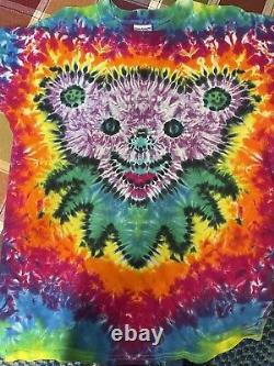 Rare Vintage 1990's Grateful Dead Tour Tie Dye T-shirt Size XL Phil Lesh Garcia