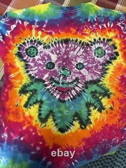 Rare Vintage 1990's Grateful Dead Tour Tie Dye T-shirt Size XL Phil Lesh Garcia