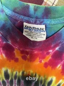 Rare Vintage 1990's Grateful Dead Tour Tie Dye T-shirt Size XL Phil Lesh Garcia