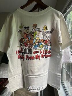 Rare Vintage 1993 Grateful Dead Looney Tunes Parody Weed Shroomy Shirt Band