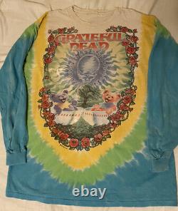 Rare Vintage 90s Grateful Dead Scarlet Fire Longsleeve Band T Shirt Size XL