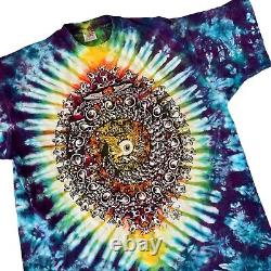 Rare Vintage Grateful Dead 90s Eyes Of The World Tie Dye XL T Shirt Jester Psych