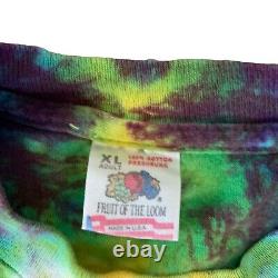 Rare Vintage Grateful Dead 90s Eyes Of The World Tie Dye XL T Shirt Jester Psych