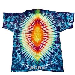 Rare Vintage Grateful Dead 90s Eyes Of The World Tie Dye XL T Shirt Jester Psych