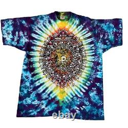 Rare Vintage Grateful Dead 90s Eyes Of The World Tie Dye XL T Shirt Jester Psych