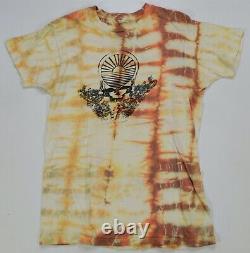 Rare Vintage Grateful Dead Head Sun Set Flowers Skull Tie Dyed T Shirt 70s 80s L