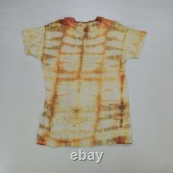 Rare Vintage Grateful Dead Head Sun Set Flowers Skull Tie Dyed T Shirt 70s 80s L