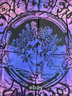 Rare Vintage Grateful Dead Purple Tie Dyed Tapestry 45 X 48