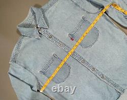 Rare Vintage Grateful Dead SYF Denim Button Up U. S. Blues Steal Your Face LG