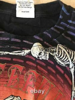 Rare Vintage Grateful Dead Wild Oats Large T-Shirt Spiral Skeletons NICE! SS