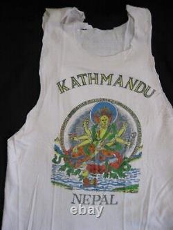 Rare Vintage Hippy T Shirt Trove, Grateful Dead, Weed Initiative, Kathmandu