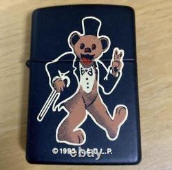 Rare Zippo 1995 A. A. D. L. P. Grateful Dead Dancing Bear Vintage Oil Lighter