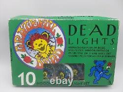 Rare official Grateful Dead Dancing Bears 10 Light String see descript for flaws