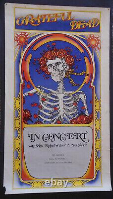 Rare-original Concert Poster-grateful Dead-taft Aud. Oct 30,1971-16 1/2 X 29