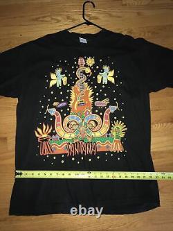 Santana. 1996 Vintage Shirt. XL Grateful Dead Band Single Stitch RARE BLACK