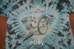 Super rare 1993 Greg Speirs Skeleton Thrasher XL Grateful Dead tie dye tee shirt