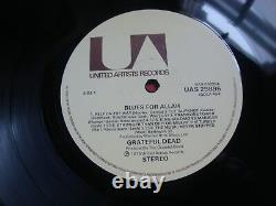 THE GRATEFUL DEAD BLUES FOR ALLA UK UA label V RARE 1st Press 1975 ALL NEAR MINT