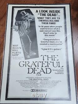 The GRATEFUL DEAD MOVIE 1977 Original Release 27 x 41 Movie Poster RARE