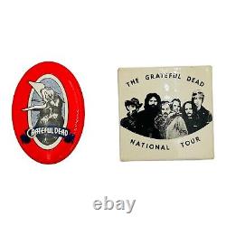 The Grateful Dead National Tour & Obsolete Crow Jerry Garcia Vintage Pins RARE