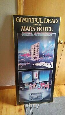 The Grateful Dead from the Mars Hotel Poster Original Promo Framed 51x23 RARE