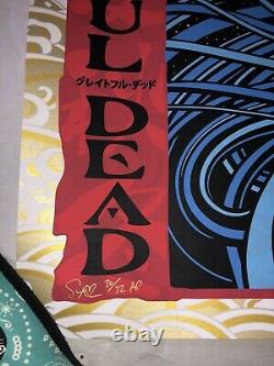 Todd Slater Grateful Dead Art Print GOLD Foil Poster 20/32 not Chuck Sperry RARE