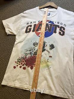 ULTRA RARE Grateful Dead VINTAGE 1995 San Francisco Giants M Men's White Shirt