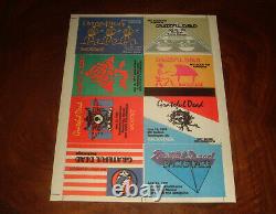 Ultra Rare GRATEFUL DEAD BACKSTAGE PASS June 1991 UNCUT SHEET of 8 passes MINT