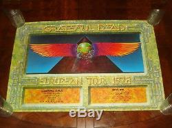 Ultra Rare GRATEFUL DEAD EUROPEAN TOUR EGYPT 1978 CONCERT POSTER by Alton Kelley