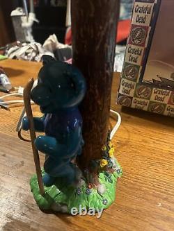 Ultra Rare Grateful Dead Lamp Bear With A Walking Stick With The Original Box