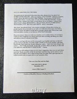 VERY RARE FIRST ISSUE OF GRATEFUL DEAD NEWSLETTER from FALL 1971
