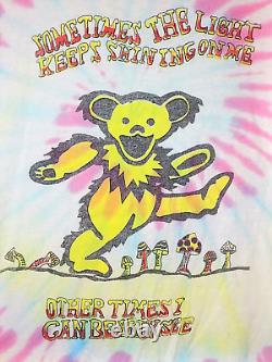 VERY RARE! VINTAGE 1991 GRATEFUL DEAD TOUR SHIRT, PASTEL TIE DYE, BIG Sz M-SHORT