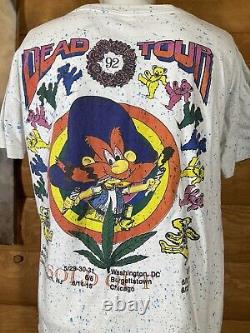 VERY RARE Vintage Grateful Dead Band Tour Shirt 1992 Yosemite Sam Size M