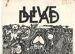 VINTAGE 1984 GRATEFUL DEAD'LIVE DEAD IN 84' POSTER! ORIGINAL! 11x17! B&W! RARE