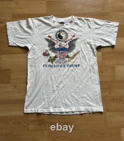 VINTAGE 80s GRATEFUL DEAD T-SHIRT IN DEAD WE TRUST SEAL RARE! MEDIUM
