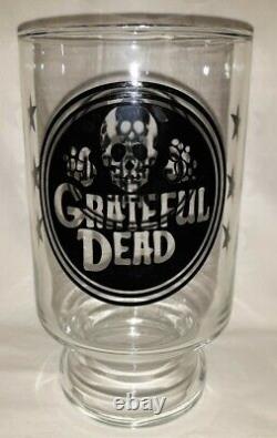 VINTAGE Grateful Dead Glass Black Logo Extremely Rare