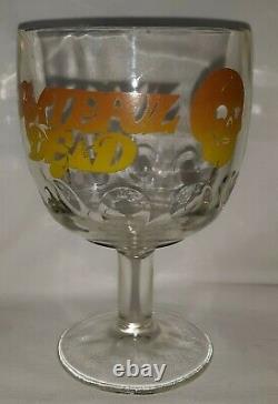 VINTAGE Grateful Dead Globlet Glass Skull & Logo Rare! Drinking Cup Mug