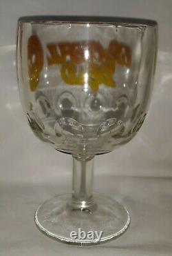 VINTAGE Grateful Dead Globlet Glass Skull & Logo Rare! Drinking Cup Mug