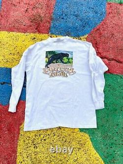 VTG 1989 Grateful Dead Save Rainforest Black Panther Rare Long Sleeve Shirt XL