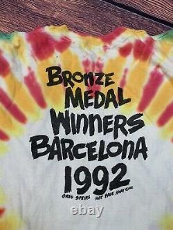 VTG 1992 Lithuania Bronze Medal Winners Barcelona Grateful Dead Tie Dye XL Rare