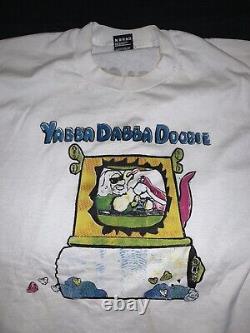 VTG 1994 GRATEFUL DEAD Parking Lot Tee Concert Tour T-shirt RARE 90s Flinstones