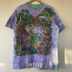VTG 1995 Joey Mars Enchanted Rainforest Tie Dye Shirt XL Grateful Dead Rare