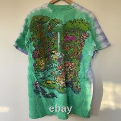 VTG 1995 Joey Mars Enchanted Rainforest Tie Dye Shirt XL Grateful Dead Rare