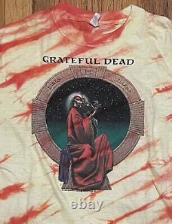 VTG Grateful Dead Blues For Allah T Shirt 1987 OG Jerry Garcia Rock Concert Rare