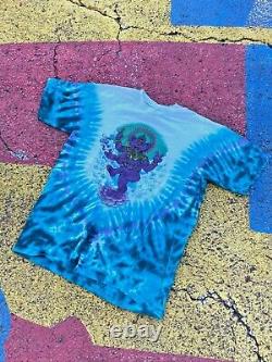 VTG Grateful Dead Psychedelic Dancing Bear Ganesh Buddha Tie Dye Shirt RARE XL