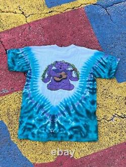 VTG Grateful Dead Psychedelic Dancing Bear Ganesh Buddha Tie Dye Shirt RARE XL