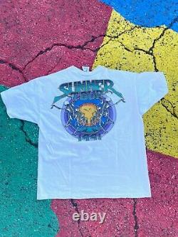 VTG Grateful Dead Summer Tour 1991 Sun and Skeleton Rare graphic shirt USA XL