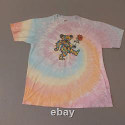 VTG Grateful Dead Tour 93 Tie Dye Bear T Shirt XL Authentic Rare 100% Cotton 90s