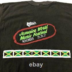 VTG Jamaica World Music Festival 1982 T-Shirt XL Grateful Dead The Clash RARE